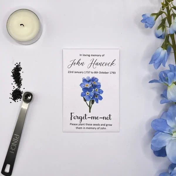 Forget Me Not Funeral Seeds Flowers