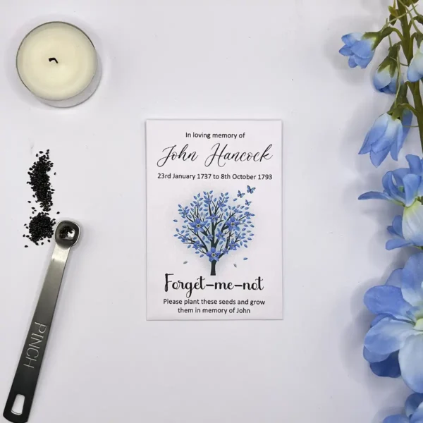 Forget Me Not Funeral Seeds Tree