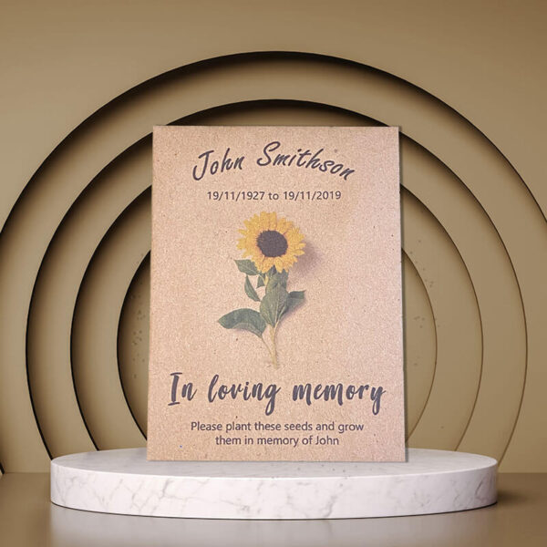 Sunflower Funeral Seeds Flower